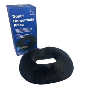 AllSettHealth Donut Memory Foam Tailbone Pillow for Back / Tailbone Relief NEW